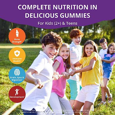 NuBest Tall Vegan Gummies, Height Growth Supplement For Ages 2+, No Added Sugar, Mixed Berry Flavor