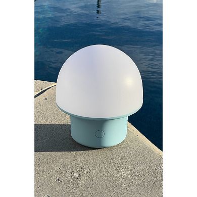 Portobello 6.6" Indoor/Outdoor USB-C Rechargeable Portable LED Table Lamp with 3-Way Dimmer