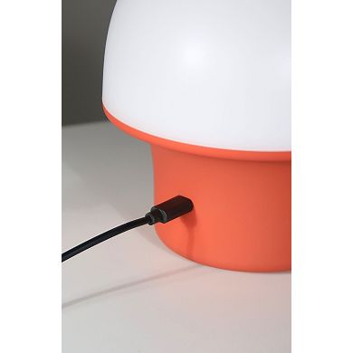 Portobello 6.6" Indoor/Outdoor USB-C Rechargeable Portable LED Table Lamp with 3-Way Dimmer