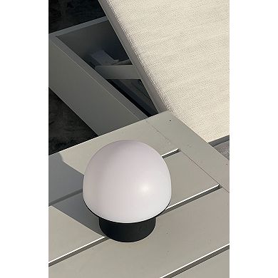 Portobello 6.6" Indoor/Outdoor USB-C Rechargeable Portable LED Table Lamp with 3-Way Dimmer