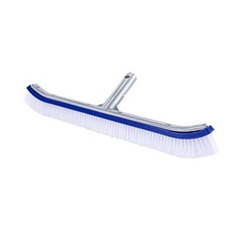 In/Above Ground Swimming Pool Curved Wall Floor Brush with Aluminum Back 18"