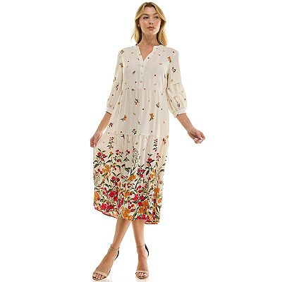 dress sleeve flower woman EYWOL Floral Dresses for Plus Size Women: Semi Formal Dresses for Women - Off The Shoulder Polyester Silhouette The emerald green flower-print dress