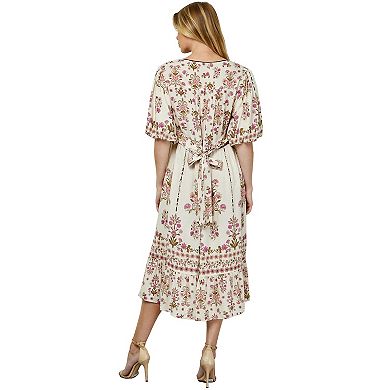 Women's Figueroa & Flower Printed Peasant Dress