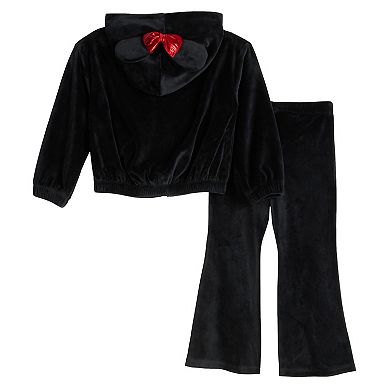 Baby & Toddler Girls Jumping Beans® Disney's Minnie Mouse Velour Zip Up & Flare Set