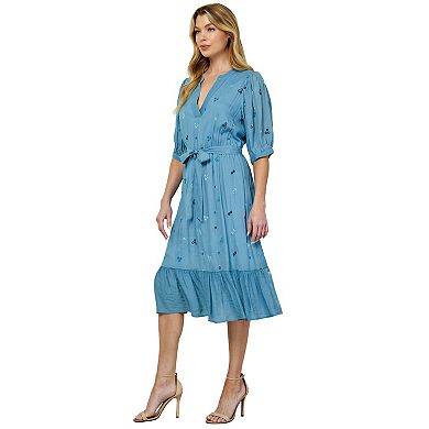 Women's Figueroa & Flower Embroidered Peasant Dress