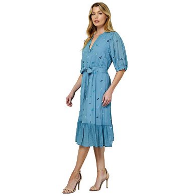Women's Figueroa & Flower Embroidered Peasant Dress