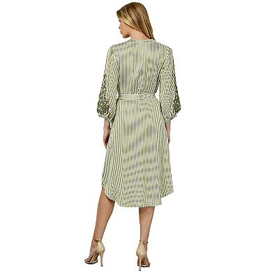 Women's Figueroa & Flower Yarn Die Peasant Dress