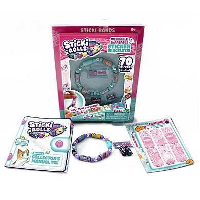STICKI ROLLS Wearable Shareable Sticker Bracelets - 70 Stickers Inside