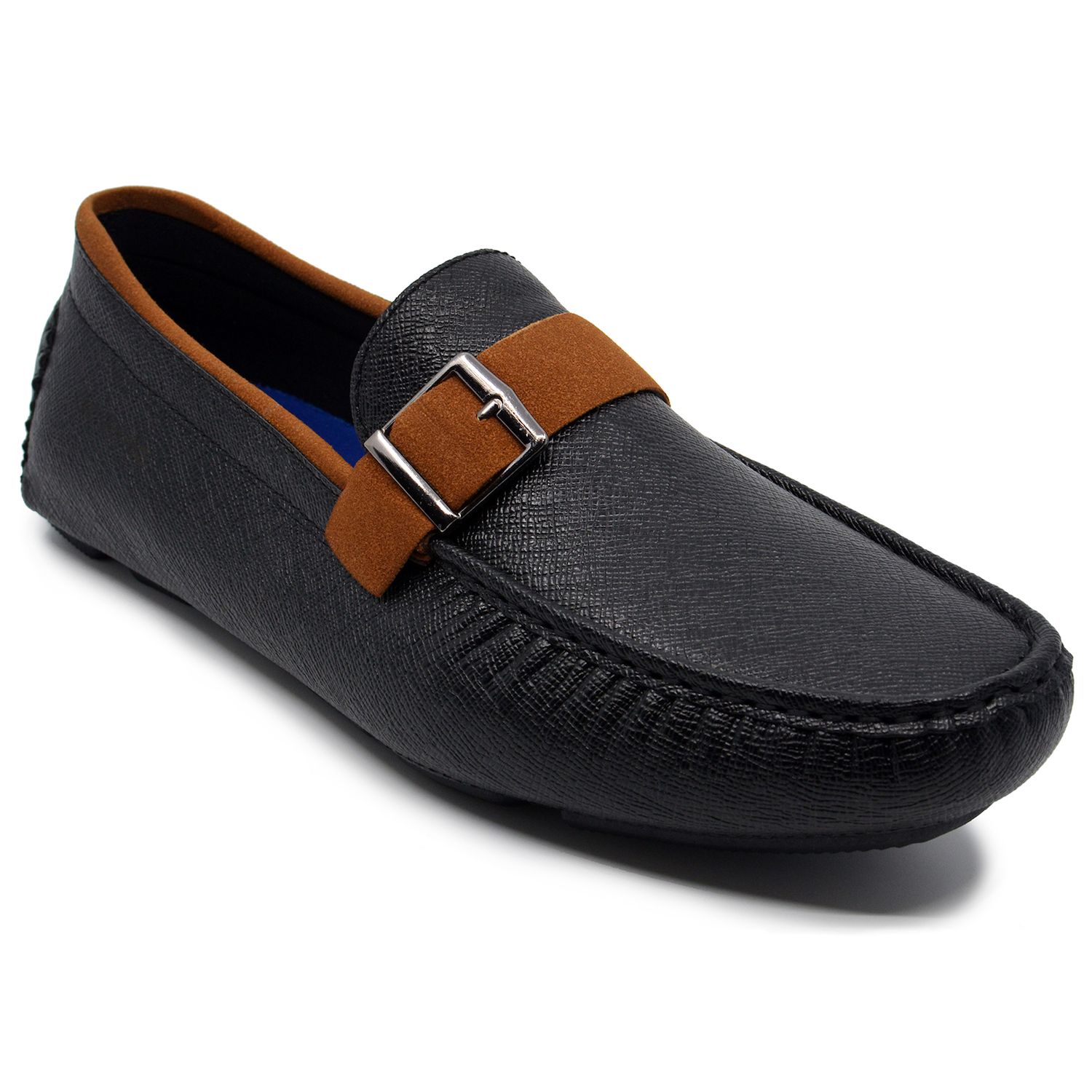 Мужская обувь Akademiks Dover Men's Slip-On Shoes, цвет: Чёрный