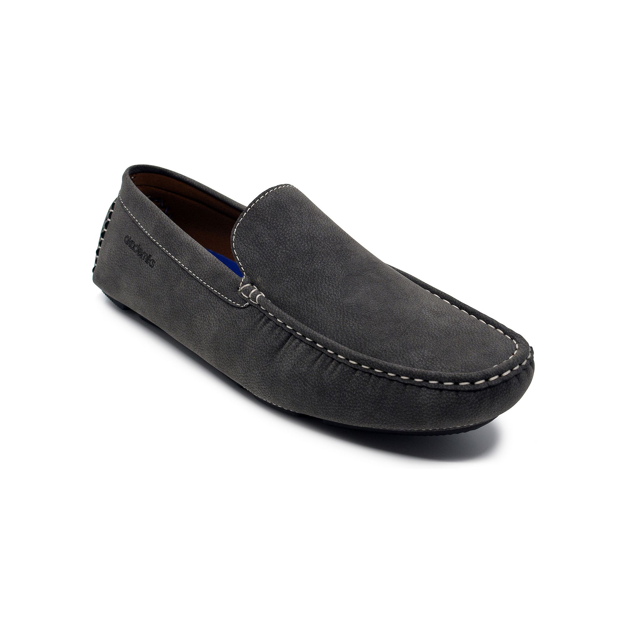 Akademiks Weston Mens Slip-On Loafers, Size: 7, Gray