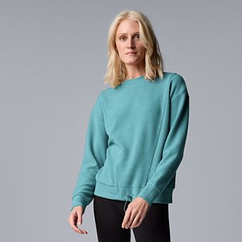 Petite Simply Vera Vera Wang Drawcord Hem Cozy Top