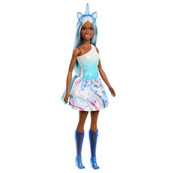 Barbie Unicorn Doll with Ombre Outfit and Unicorn Accessories
