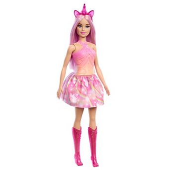 Barbie Unicorn Doll with Ombre Outfit and Unicorn Accessories
