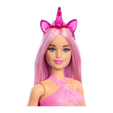 Barbie Unicorn Doll with Ombre Outfit and Unicorn Accessories