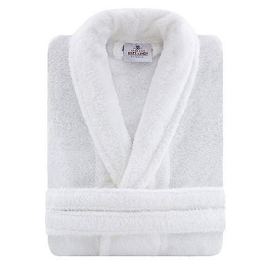 Women's American Soft Linen Long Sleeve Plush Bathbobe