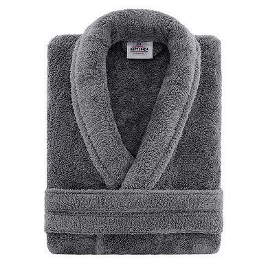 Women's American Soft Linen Long Sleeve Plush Bathbobe