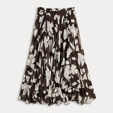 Women's Nine West Handkerchief Godet Skirt