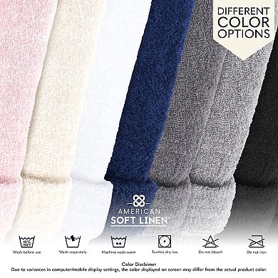 Women's American Soft Linen Long Sleeve Terry Bathrobe