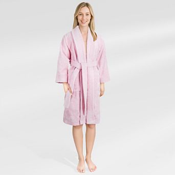 Women's American Soft Linen Long Sleeve Terry Bathrobe