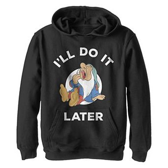 Disney's Snow White And The Seven Dwarfs Sleepy I'll Do It Later Boys 8-20 Graphic Hoodie