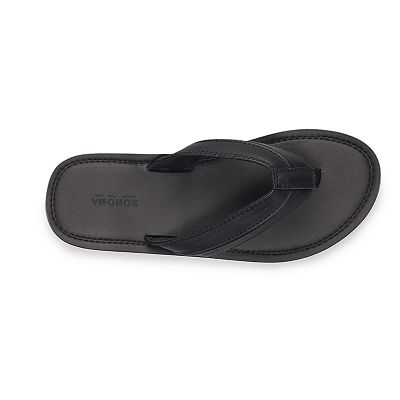 NWT Cushe Men’s Sz 12 Fresh‎ Black Leather Flip Flop Thong Sandal Buy Cushe Men main image 4