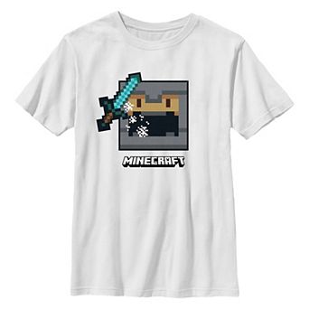 Boys 8-20 Minecraft Ready To Fight Graphic Tee