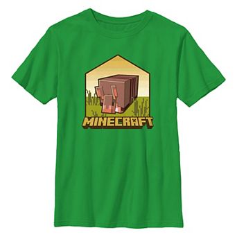 Boys 8-20 Minecraft Armadillo Plaque Graphic Tee