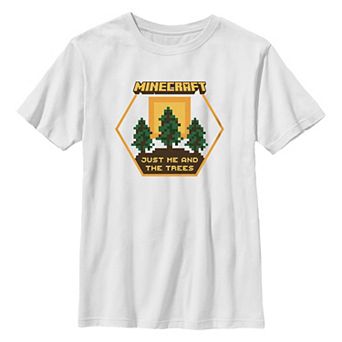 Boys 8-20 Minecraft Just Me And The Trees Graphic Tee