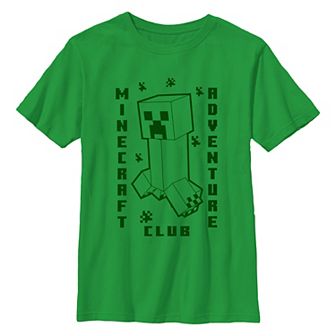 Boys 8-20 Minecraft Creeper Adventure Club Graphic Tee