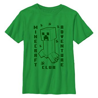 Boys 8-20 Minecraft Creeper Adventure Club Graphic Tee