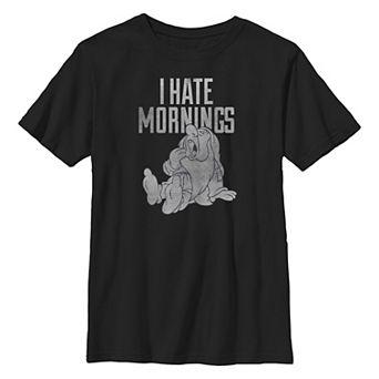Disney's Snow White And The Seven Dwarfs Sleepy I Hate Morning Boys 6-20 Graphic Tee