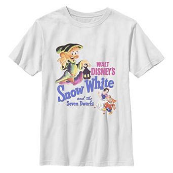 Disney's Snow White And The Seven Dwarfs Snow White, Dopey & Doc Vintage Boys 6-20 Graphic Tee