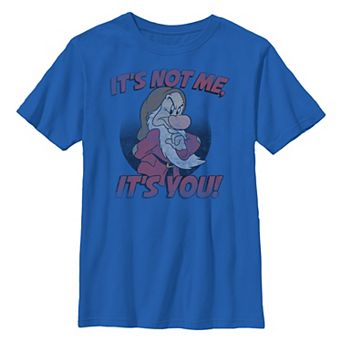 Disney's Snow White And The Seven Dwarfs Grumpy It's Not Me It's You Boys 6-20 Graphic Tee