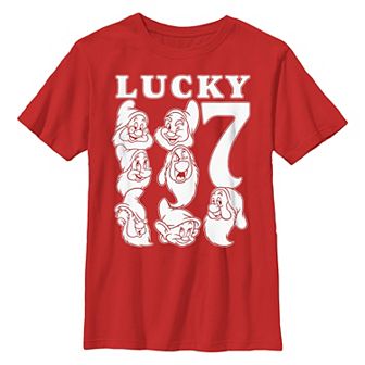 Disney's Snow White And The Seven Dwarfs Lucky Seven Boys 8-20 Graphic Tee