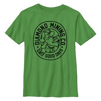 Disney's Snow White And The Seven Dwarfs Grumpy Diamond Mining Co. Boys 8-20 Graphic Tee