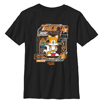 Boys 6-20 Sonic the Hedgehog Tails Flying Action Graphic Tee