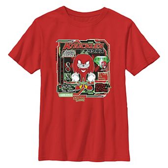 Boys 8-20 Sonic the Hedgehog Knuckles Power Punch Graphic Tee