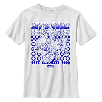 Boys 6-20 Sonic the Hedgehog Sonic And Friends Let's Roll Graphic Tee