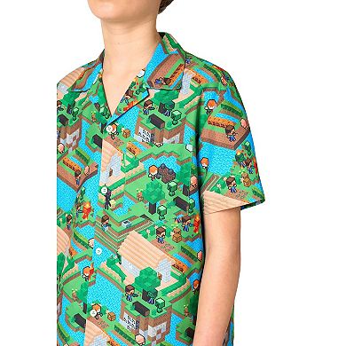 Kids 10-16 OppoSuits Minecraft 2-pc. Short Sleeve Shirt & Shorts Set
