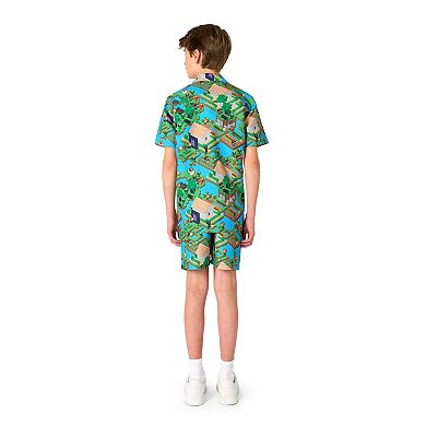 Kids 10-16 OppoSuits Minecraft 2-pc. Short Sleeve Shirt & Shorts Set