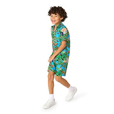 Kids 2-8 OppoSuits Minecraft 2-pc. Short Sleeve Shirt & Shorts Set
