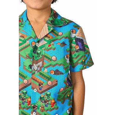 Kids 2-8 OppoSuits Minecraft 2-pc. Short Sleeve Shirt & Shorts Set