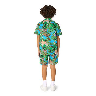 Kids 2-8 OppoSuits Minecraft 2-pc. Short Sleeve Shirt & Shorts Set