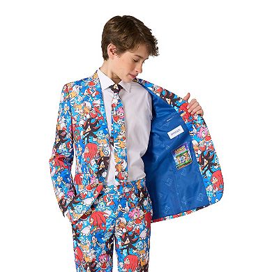 Boys 2-16 OppoSuits 3-Piece Sonic The Hedgehog Suit Set
