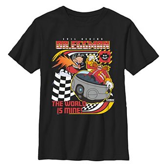 Boys 6-20 Sonic the Hedgehog Dr. Eggman The World Is Mine Graphic Tee