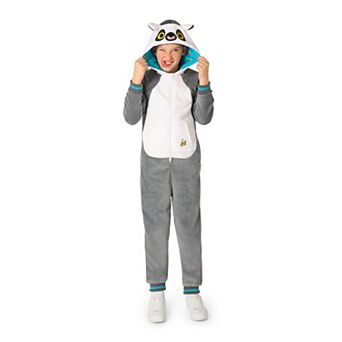 Kids 4-16 OppoSuits Lemur Costume Outfit Jumper Pajamas