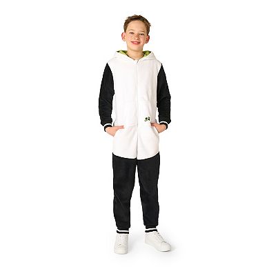 Kids 4-16 OppoSuits Panda Costume Outfit Union Suit