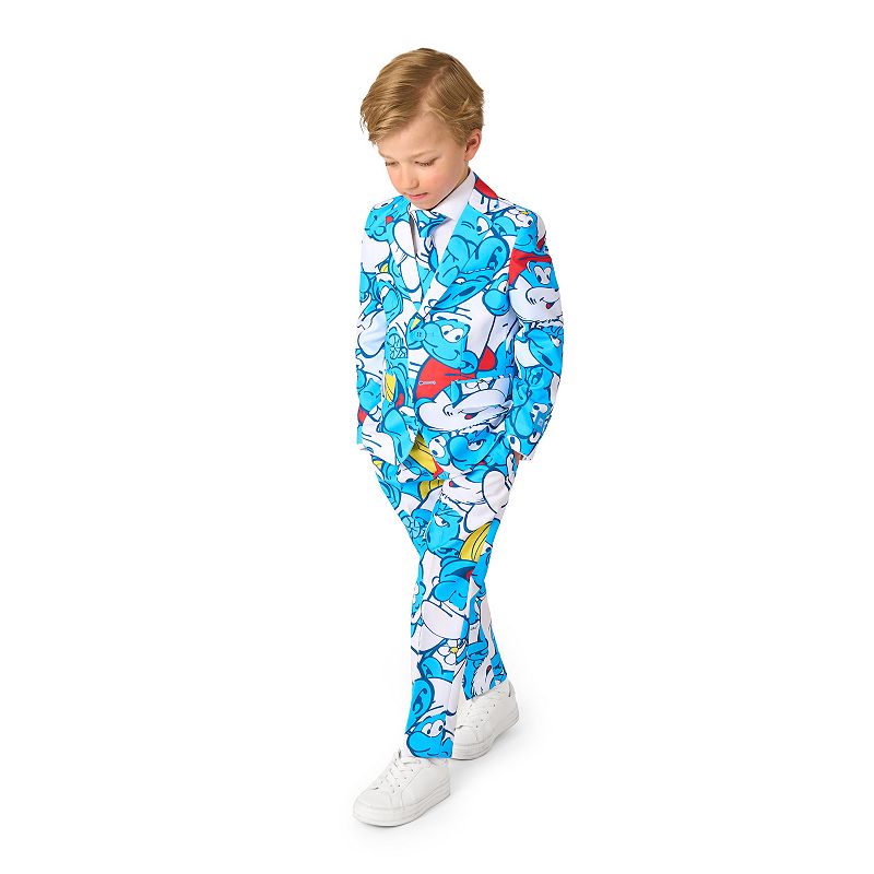 Boys 2-16 OppoSuits 3-Piece Smurfs Color Suit Set, Boy's, Size: 4, Blue