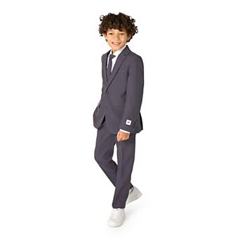 Boys 2-16 OppoSuits 3 pc Charcoal Solid Color Suit Outfit Set