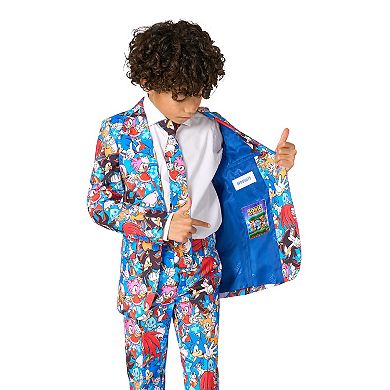 Boys 2-16 OppoSuits 3-Piece Sonic The Hedgehog Suit Set